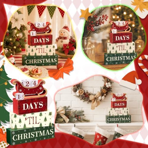 Christmas Countdown Decorations Indoor, Christmas Themed Gifts for Women - Image 4