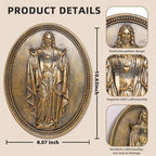 Vintage Jesus Wall Sculpture,Jesus Wall Decor,Sacred Heart of Jesus Decor - Image 2