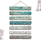 Yookeer 7 Tier Christian Wall Art Bible Verses Green English Style by Yookeer