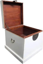 Chinese Inspired Cabinets Distressed Petite Elmwood Chinese Ming Cabinet - Image 7