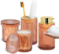 4pcs Brown Glass Bathroom Accessories Set by TonxusBathroomAccessories