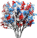 Mandy's 6 Bundles Artificial Red White Blue Baby’s Breath Flowers by Mandys