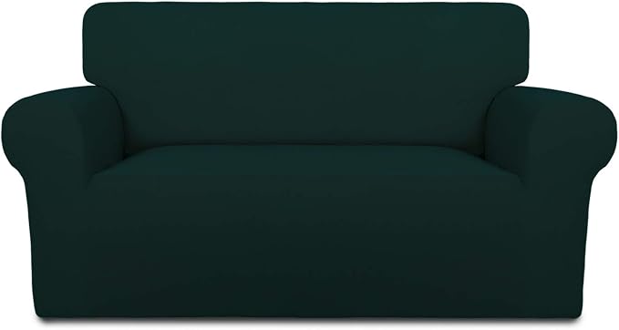 PureFit Stretch Loveseat Covers Fleece Couch Covers by PureFit