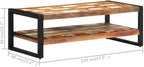 Coffee Table 47.2"x23.6"x15.7" Solid Reclaimed Wood, End Tables, Living Table - Image 2