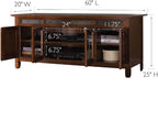 Leick Home 89360 Rustic Oak TV Stand - Image 3