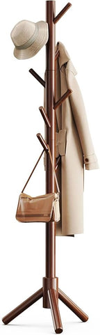 Pipishell Sturdy Wooden Coat Tree by Pipishell