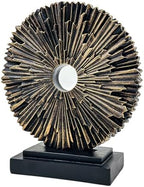 Round Abstract Statue for Home Decor,Office Desk Table Decor for Men,Copper by Paytonture