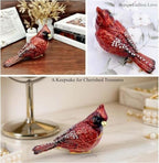 Luxury Red Cardinal Bird Jewelry Trinket Box Cardinal Gifts - Image 5