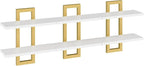 HOOBRO Floating Shelves, 15 Inch Wall Shelf Set of 3, Wall Mounted Storage - Image 9