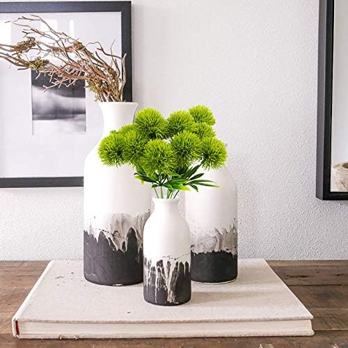 Uieke 10 Pcs Dandelion Artificial Flowers, Artificial Flowers for Decoration Fake Plants Bouquet Plastic Flowers for Home Decoration Wedding Decor Flower Arrangment Green - Image 3