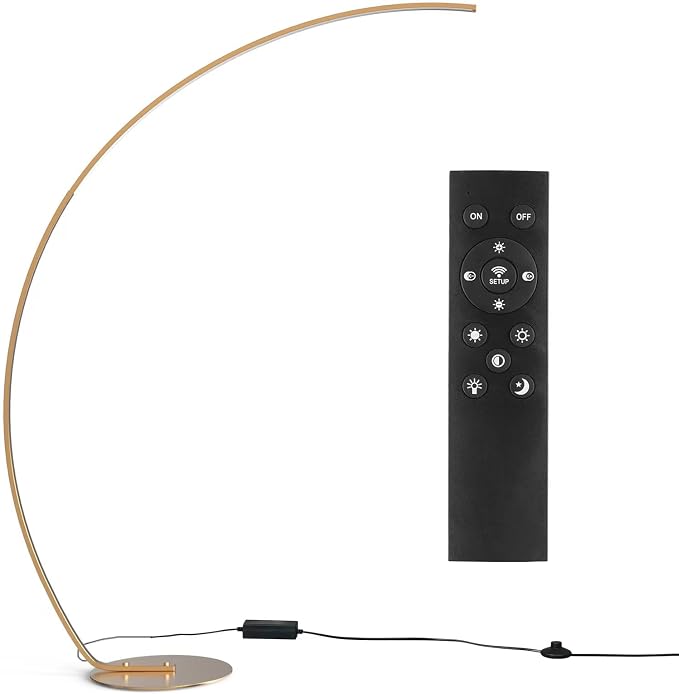 NUÜR Arc Floor Lamp, Arched Bright Floor Lamps - Image 6