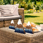 3 Pcs Mountain Shelf Decor Mountain Wooden Wall Decor Forest Art, Blue - Image 5