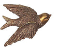 S-MANTIS Vintage Wall Sculpture, Antique Pediment Hallway Wall Art, Hand Painted Bird With Exquisite Wing And Feather Details, Aesthetic Room Decor Unique Gift (Antique Bird) by S-MANTIS