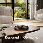 KIVY Round Decorative Concrete Tray 11x1,5 Inch - Modern Circle Coffee Table Bowl - Home Decor Table Tray for Livingroom & Bedroom - Modern Decorative Trays - Black Flat Bowl - Centerpiece Trays - Image 5