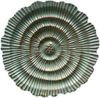 Metal Wall Sculpture, 10'' Round Textured Radiant Sunburst Wall Decor by Picfarce