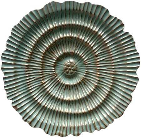 Metal Wall Sculpture, 10'' Round Textured Radiant Sunburst Wall Decor by Picfarce