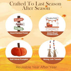 8Pcs Fall Tiered Tray Decor Set, Farmhouse Fall Decorations for Home Indoor - Image 3