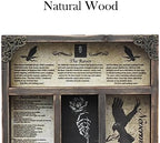 INSOVITA Rustic Edgar Allan Poe Poems Cabinet of Curiosities,Victorian Gothic Decor for Shelves, Small Wall Shelf, Halloween Decor, Floating Shelves, Vintage Wall Decor, Gift for Poetry/Goth Fans - Image 3