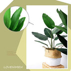 Artificial Plants Tropical Leaves, Fake Greenery Banana Tree Faux Palm Plant Large Leaf Indoor Outdoor Home Garden Office Verandah Wedding Floral Arrangement Decor Party Decoration - 1 Pack - Image 3