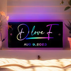 VEELU Personalized Name Mirror Light Up LED Wall Decoration - Image 8