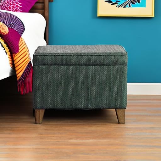 Homepop Home Decor | Medium Square Storage Ottoman - Image 5
