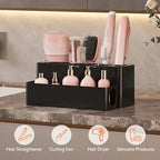 Lifewit Hair Tool Organizer Dryer Holder Countertop with 4 Cups, Black - Image 3