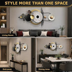 JFUJFU Large Modern 3D Wall Art Metal Sculpture for Home & Office - Image 6