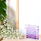 I Am Kind Acrylic Plaque 4x4in, Purple Accessories Motivational Desk Decor - Image 3