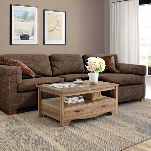 LINSY HOME Farmhouse Coffee Table - Image 6