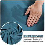 H.VERSAILTEX Velvet 4 Piece High Stretch Sofa Slipcover Cover Furniture - Image 5