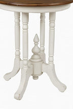 Sunset Trading Shabby Chic Cottage Table, Small Ornate, Antique white - Image 5
