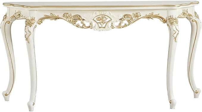 Vintage French Console Table, Wood Entryway Table by Unknown