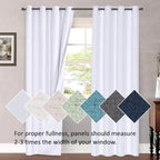 H.VERSAILTEX White Linen Sheer Curtains - Image 9