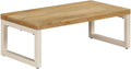Solid Mango Wood Coffee Table 39.4"x19.7"x13.8" Rectangular Accent Table by Unknown