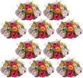 NUPTIO Flower Ball Centerpieces for Tables: Hot Pink & Orange & Pink Rose by Nuptio