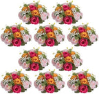 NUPTIO Flower Ball Centerpieces for Tables: Hot Pink & Orange & Pink Rose by Nuptio