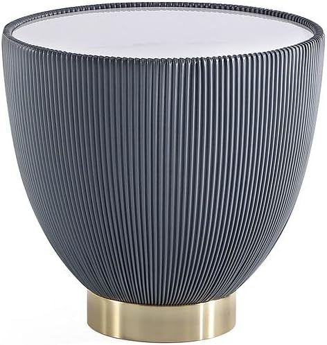 Manhattan Comfort Anderson Modern 18" Round End Table 2.0 | Ceramic Marble by ManhattanComfort