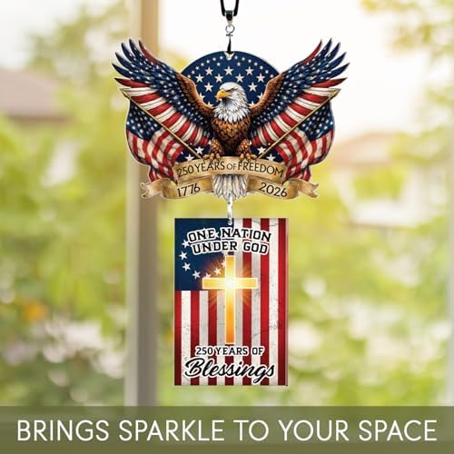 250th Anniversary America Ornament 1776-2026 - Bald Eagle - Image 6