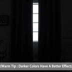 Yakamok Room Darkening Curtains 70x84 inch Length Black-Living Room | 2 panels - Image 2