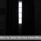 Yakamok Room Darkening Curtains 70x84 inch Length Light Grey-Living Room | 2 - Image 2