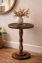 Rustic Wooden End Table 12x22 - Image 7