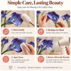 Mandy's 20pcs Purple Calla Lily Artificial Flowers - Image 6