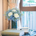 N&T NIETING 24Pcs Babys Breath Artificial Flowers Bulk, Blue - Image 4