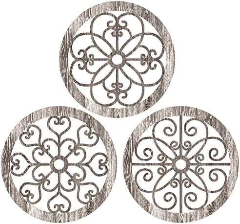 Blulu 3 Pcs Thicken Rustic Wall Decor, Wood Hanging Decor, Popular Style by Blulu