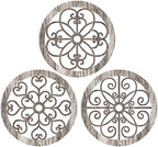 Blulu 3 Pcs Thicken Rustic Wall Decor, Wood Hanging Decor, Popular Style by Blulu