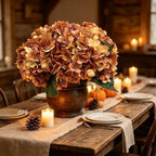 Kimura's Cabin 6Pcs Hydrangea Artificial Flowers Fall Flower,Autumn Yellow - Image 3