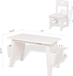 Kids Solid Wood Table and 2 Chair Set - Image 6
