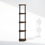 Furinno Turn-N-Tube Storage Shelves, 5-Tier Book Shelf, Corner Shelf, Toolless - Image 6