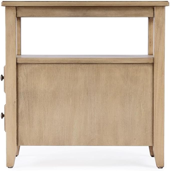 Beaumont Lane Transitional Wood Side Table, Poplar Wood - Image 4