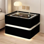 Modern Smart Nightstand with Wireless Charging with LED Sensor Light, Smart - Image 3